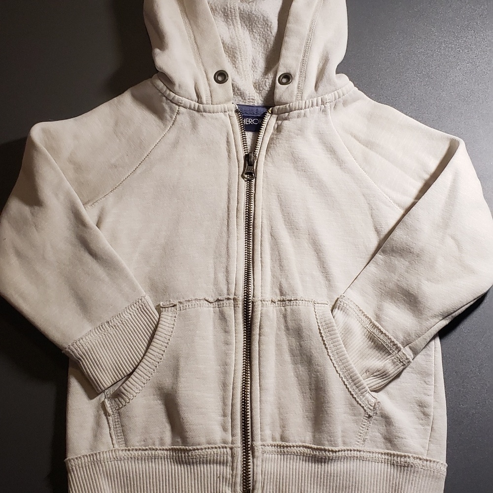 Casual hoodie with zipper closure and side pockets - Picture 1 of 3